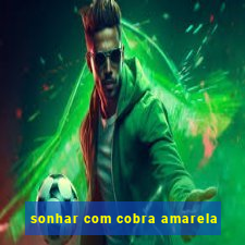 sonhar com cobra amarela